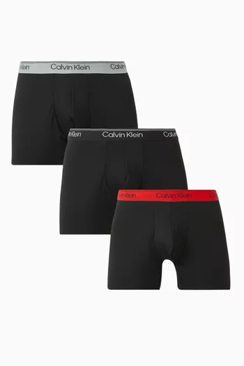 Boxer Briefs in Microfibre Stretch, Set of 3