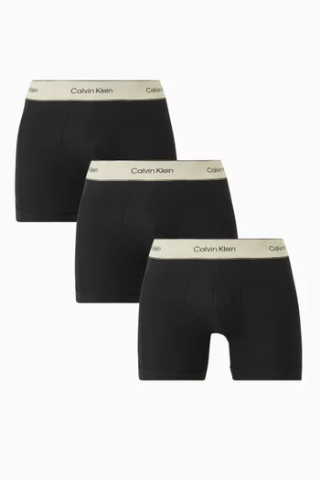 Boxer Briefs in Heritage Cotton Stretch, Set of 3