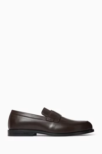 Cushioned Loafers in Leather