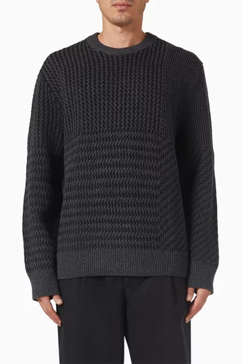 سترة بنقشة مزيج صوف