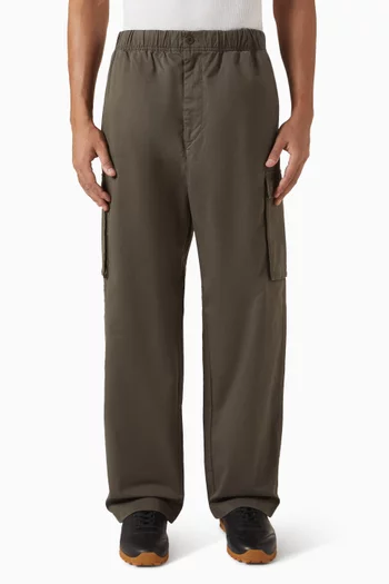 Pull-on Straight-leg Pants in Cotton