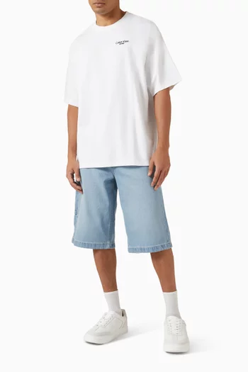 Logo Back-print T-shirt in Cotton-jersey