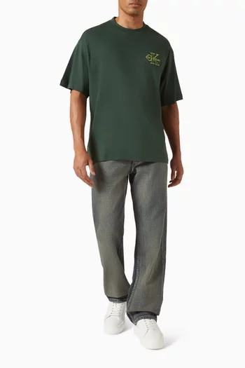 Micro Monogram Logo T-shirt in Cotton-jersey
