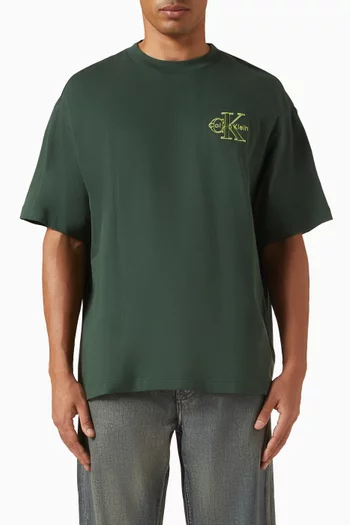 Micro Monogram Logo T-shirt in Cotton-jersey