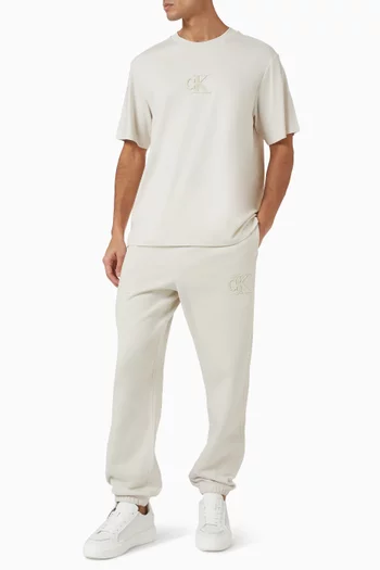 Monogram Logo-patch T-shirt in Cotton-jersey