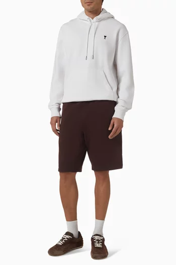 كنزة بغطاء رأس وشعار آمي دي كور بلون مغاير صوف قطني