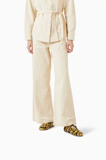 Stella Slippers in Leopard-print Velvet