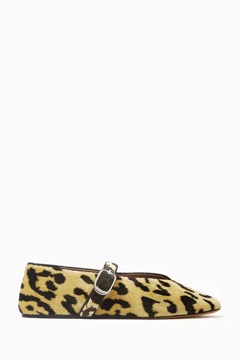 Stella Slippers in Leopard-print Velvet