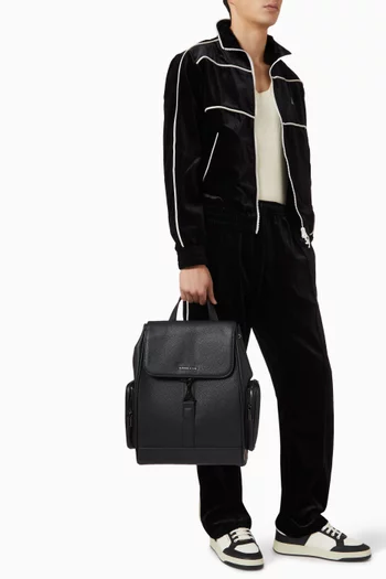 Eiffel Clasp Backpack in Vegan Leather