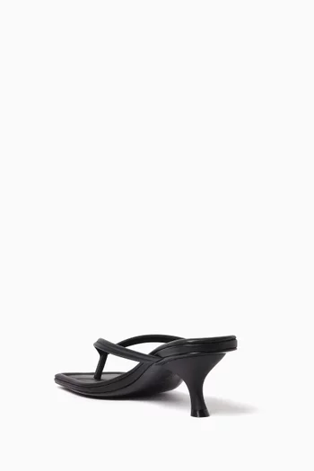Thong 40 Sandals in Leather