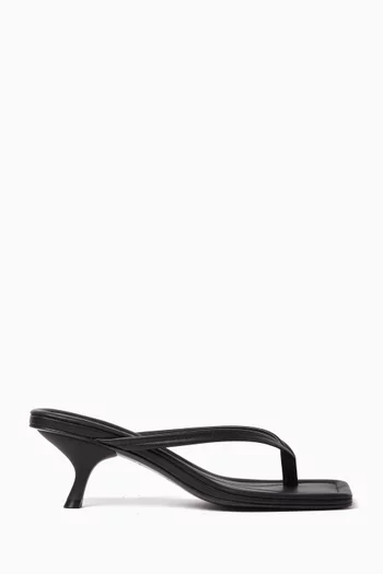 Thong 40 Sandals in Leather