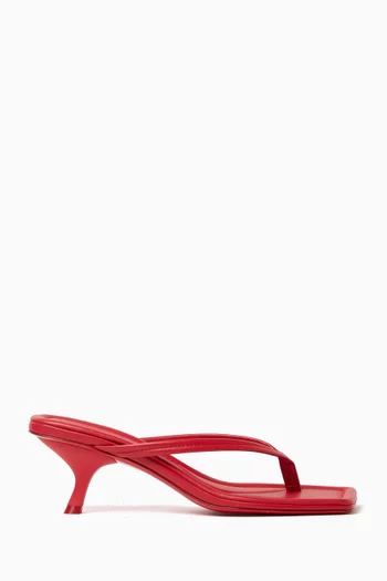 Thong 40 Sandals in Leather