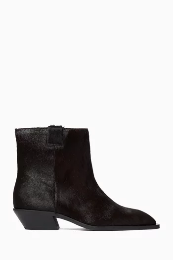Syd Ankle Boots in Pony Hair