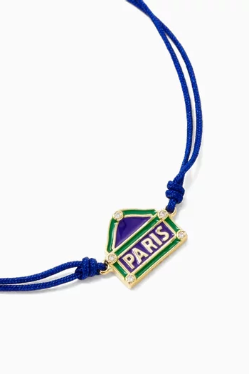 Bracelet Fil Paris Rive Droite Bleu