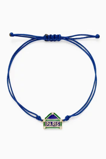 Bracelet Fil Paris Rive Droite Bleu