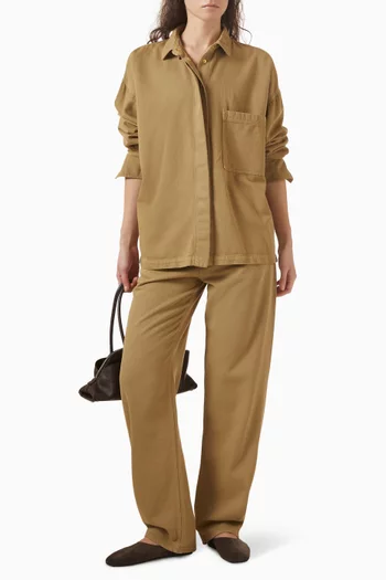 بنطال جينز جيل بقصة فضفاضة دينم