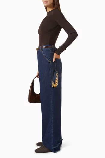 Lisa Chain Carpenter Jeans in Denim
