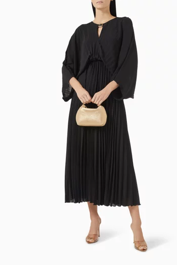 Pleated Midi Dress