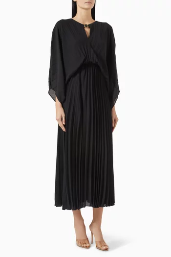 Pleated Midi Dress