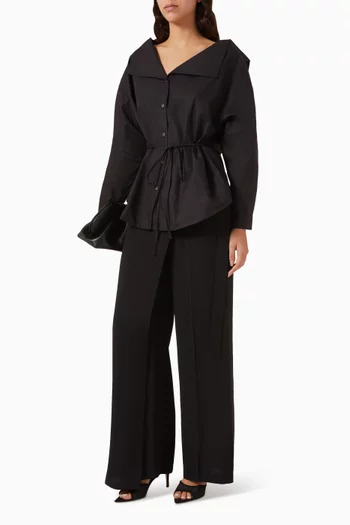 Layered Buckle Pants