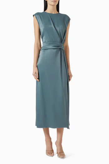 Gathered Midi Dress