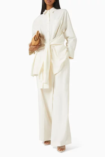 Layered Wide-leg pants