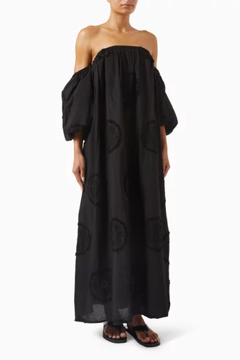 Florence Floral Maxi Dress in Cotton