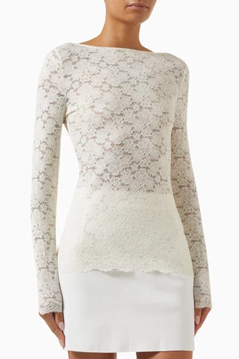 Kira Top in Stretch Lace