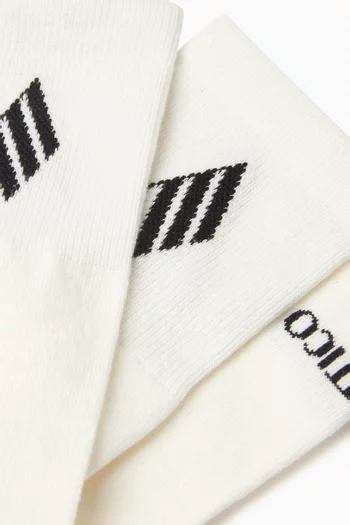 Logo Socks in Cotton Blend