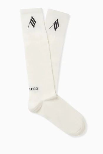 Logo Socks in Cotton Blend
