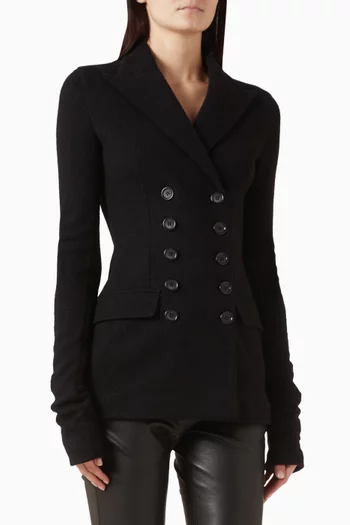 جاكيت بصفي أزرار صوف