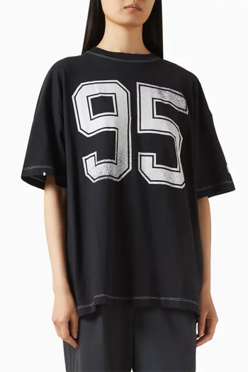 Oversized Graphic T-shirt in Cotton