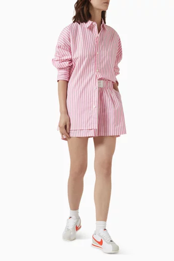 Mid-rise Shorts in Cotton Poplin