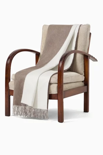 Double Cloth Throw in Silk