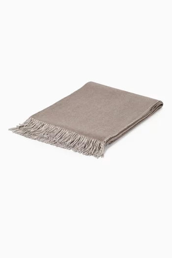 Double Cloth Throw in Silk