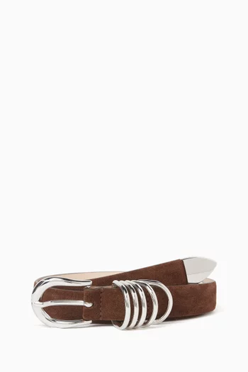 Hollyhock Belt in Suede