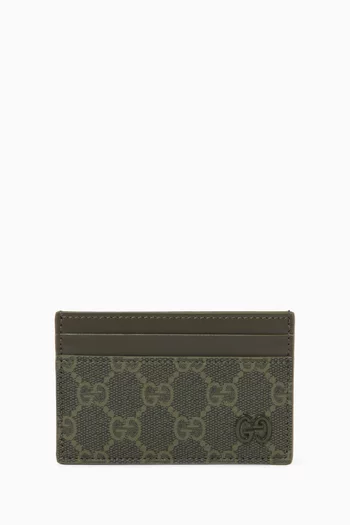 Card Holder in GG Supreme Canvas