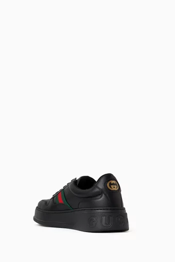 GG Supreme Low-top Sneakers in Leather