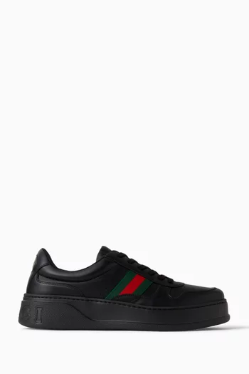 GG Supreme Low-top Sneakers in Leather
