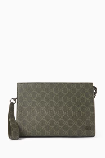 Small Pouch in GG Supreme Canvas