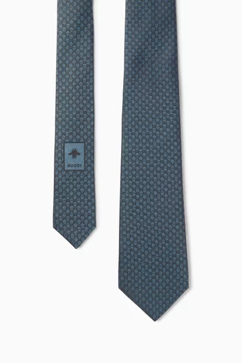 GG Tie in Silk-jacquard