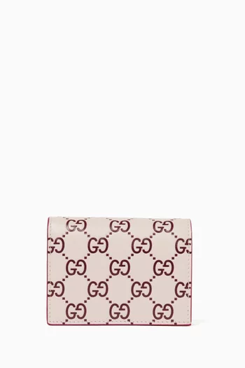 GG Emblem Mini Wallet in Leather