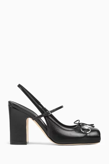 Horsebit 90 Mary Jane Pumps in Leather