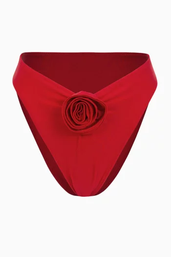 Rosette High-waist Bikini Briefs