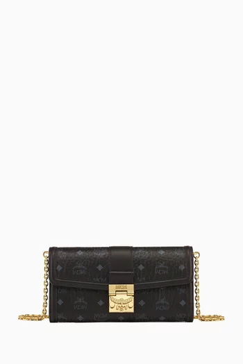 Large Tracy Chain Wallet in Visetos Monogram Canvas