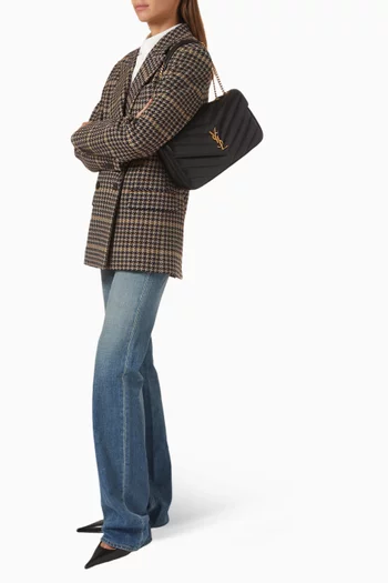 حقيبة كتف لولو متوسطة‏ جلد ماعز مبطن