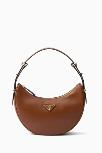 Small Arqué Shoulder Bag in Leather