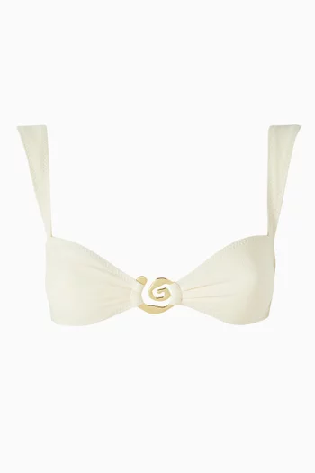 Spiral Bandeau Bikini Top