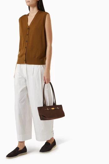 V-neck Waistcoat in Merino Wool