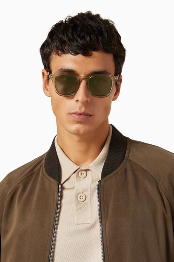 No Biggie Sunglasses in Crystal Polymer